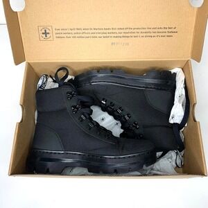 Dr.‎ Martens Women's Combs W Black Combat Boot Size 6, UK 4, Brand New w/ Box